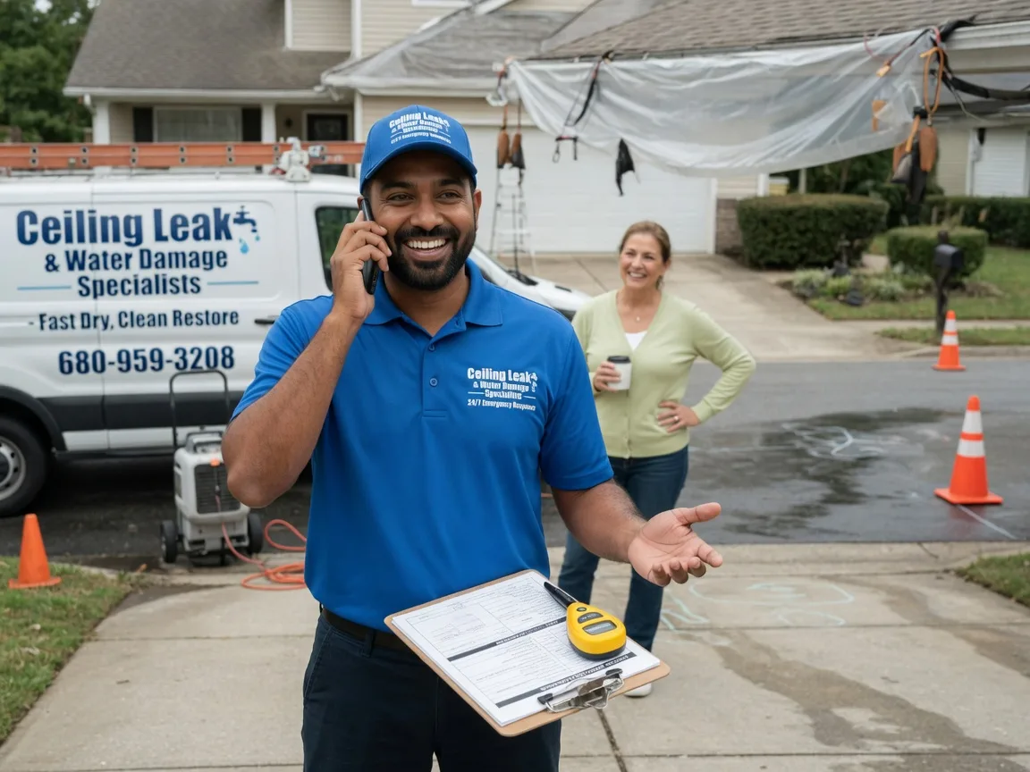 Ceiling Leak Cleanup College Station, AR FAQs